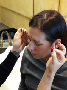 Misurazione sopracciglia nel corso