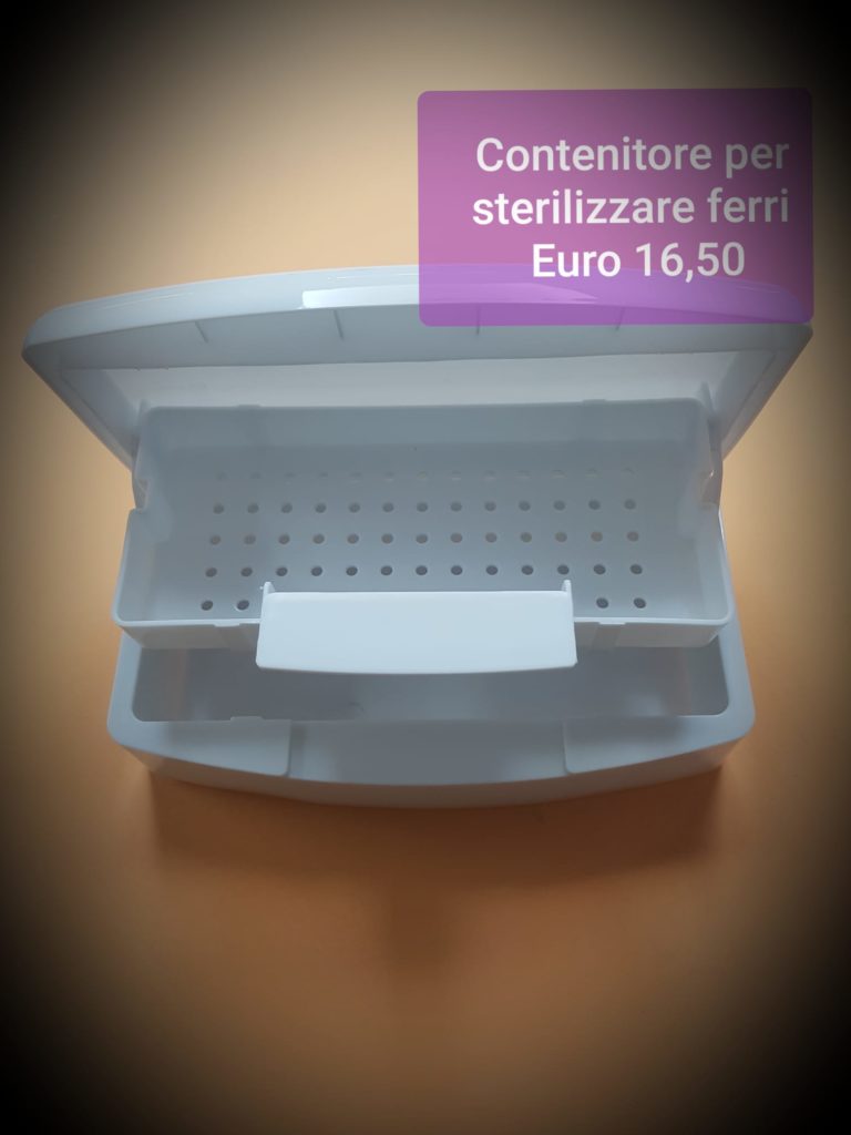 Contenitore per sterilizzare ferri plastica